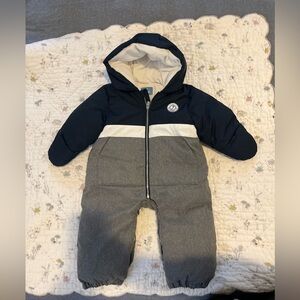 Jacadi Navy and Gray Kids Snowsuit